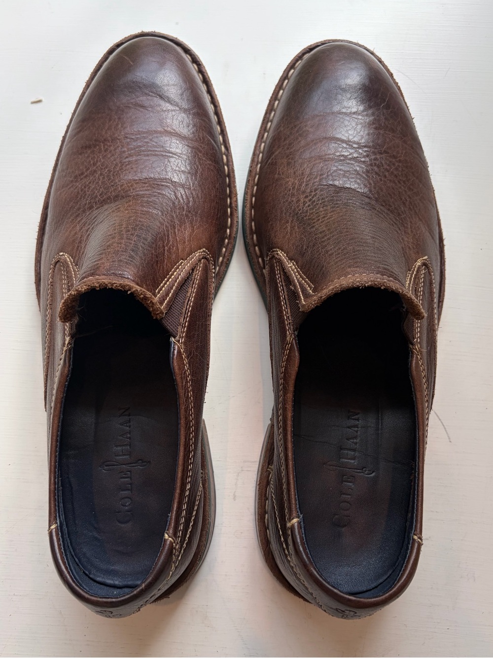 Cole Haan Air Stratton Men’s 10 Brown Leather Loafers